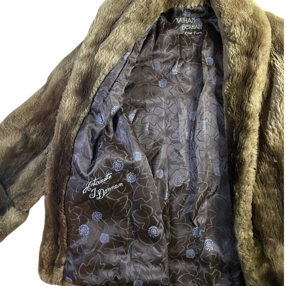 Vintage 70s Nathan Berman Mink Fur Jacket - L - Picture 3 of 6